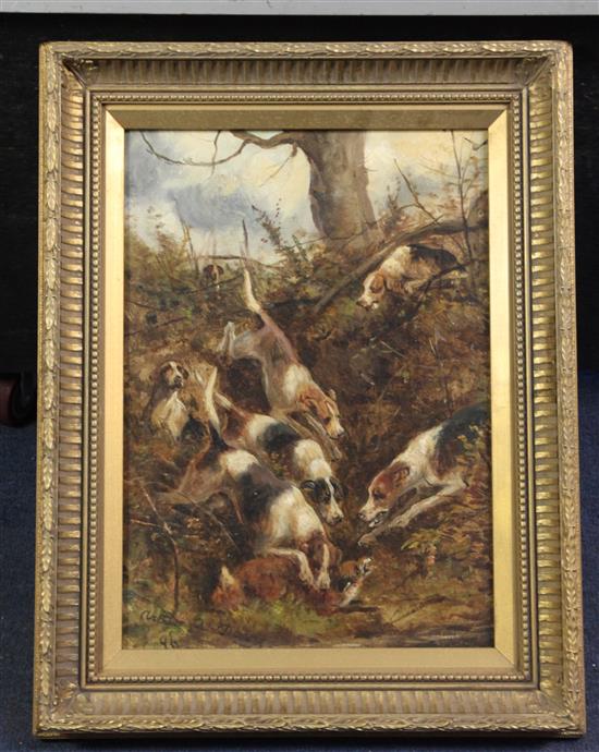 Arthur Alfred Davis (1824-1893) A Burning Scent 14 x 10in.